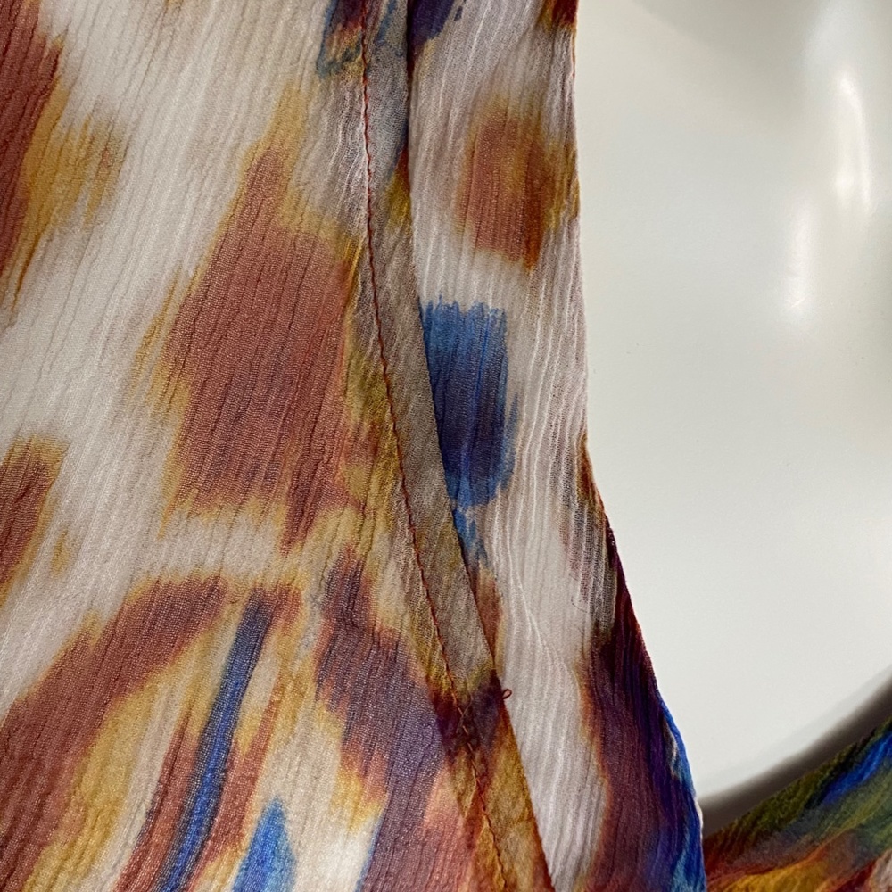Chico’s Sheer Silk Top - Picture 2 of 9